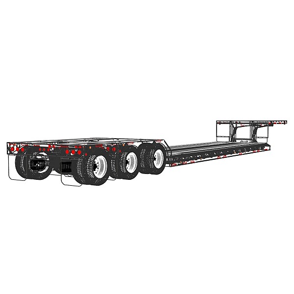 fontaine renegade lowboy extendable 3d model - Fontaine LXT40 Renegade extendable lowboy by bansheewoj